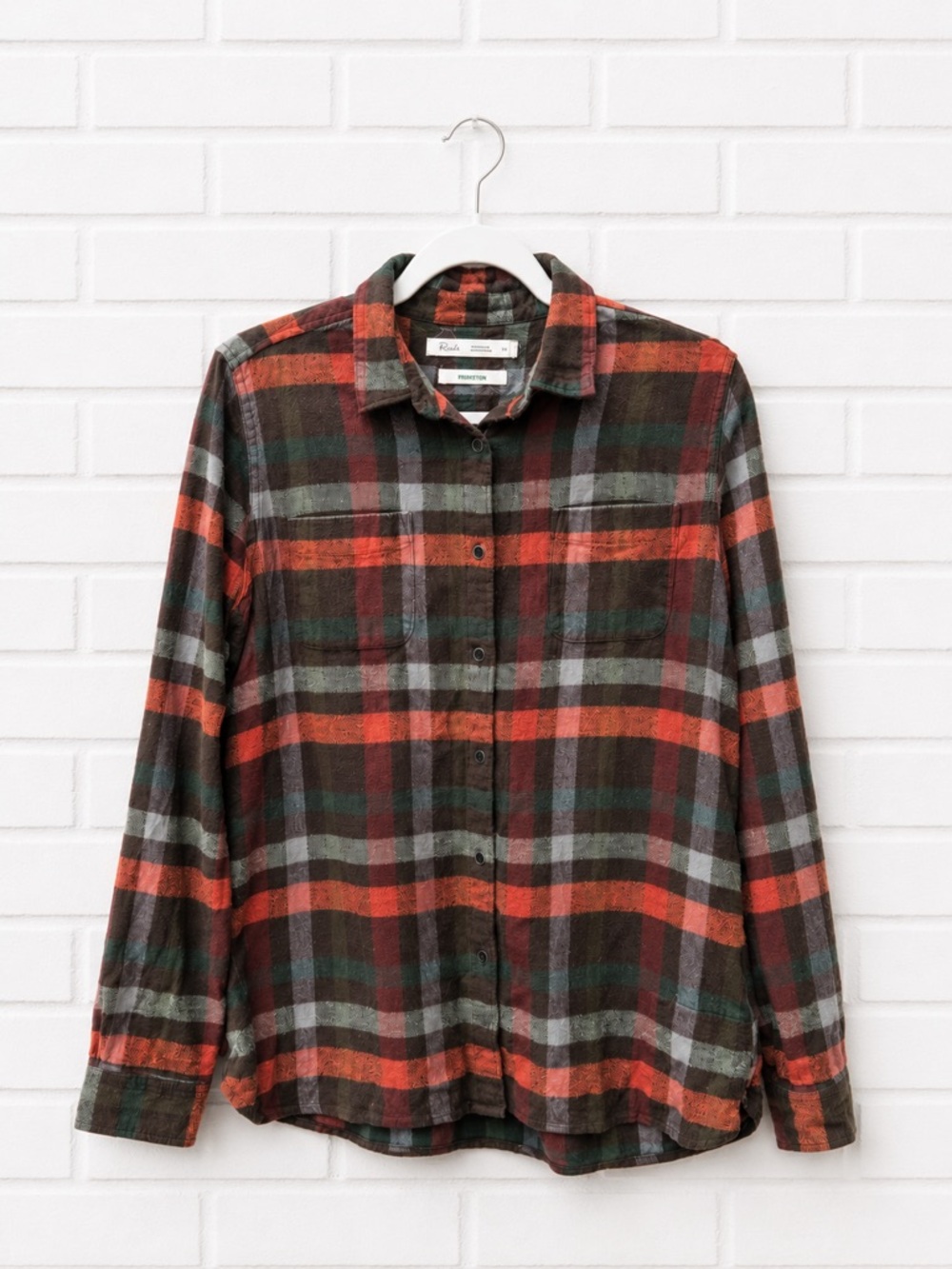 Woolrich Pemberton Flannel Button Down Shirt Large Cotton Outdoors Hike